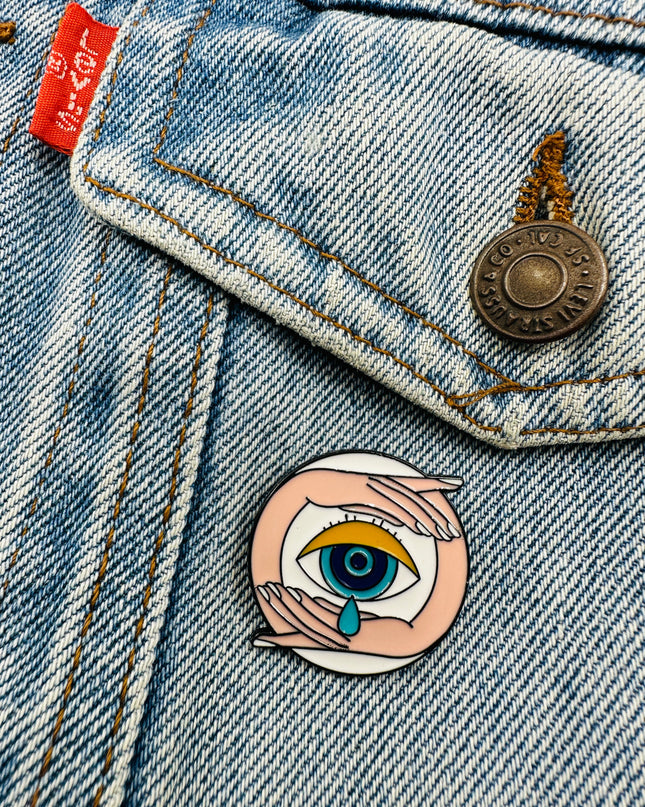 Teary Eye Pin - Emotional Accessory for Unique Styles