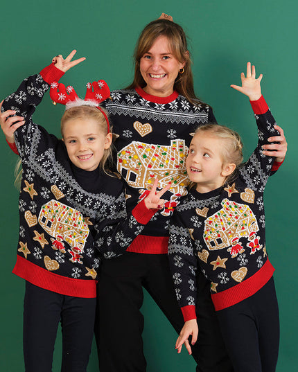 Cheesy Christmas Sweater with Lights for Kids