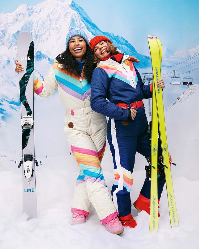 Women's Retro Rainbow Ski Suit
