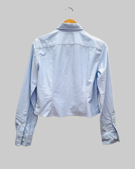 Vintage-uudelleentyöstetty paita - Yksivärinen crop-paita I