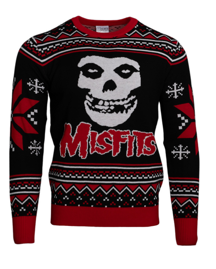 Misfits Skull Logo Ugly Christmas Sweater