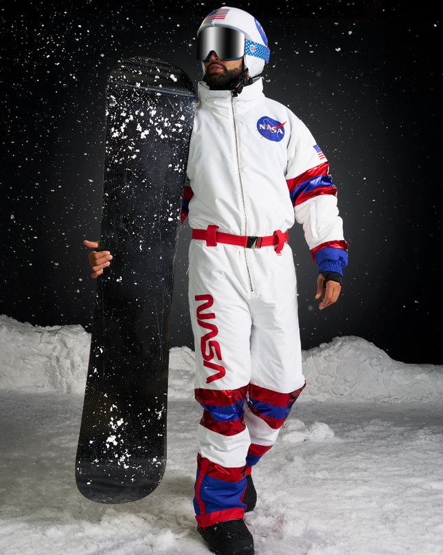 Men's Space Racer Ski Suit and Helmet Cover