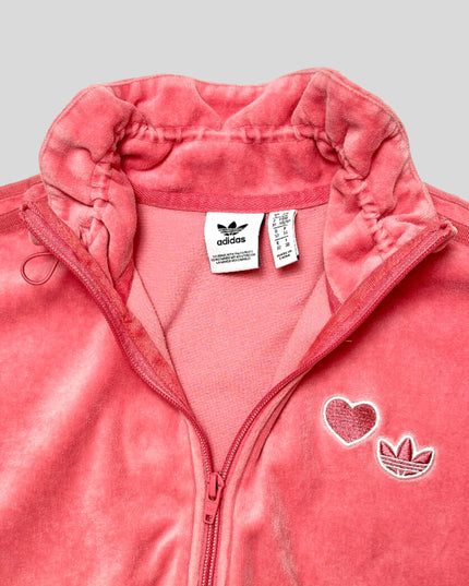 Vintage Adidas Velvet Hoodie | Festive Christmas Sweater