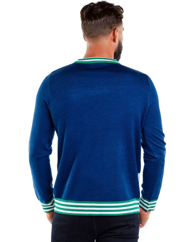 Men's Peekaboo Snowman Ugly Christmas Sweater