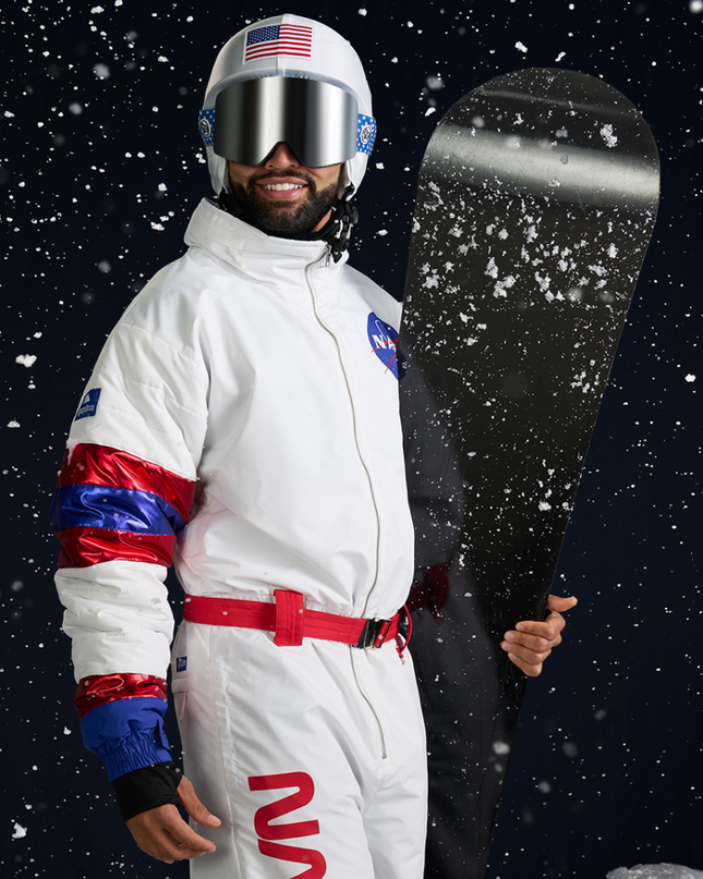 Men's Space Racer Ski Suit and Helmet Cover