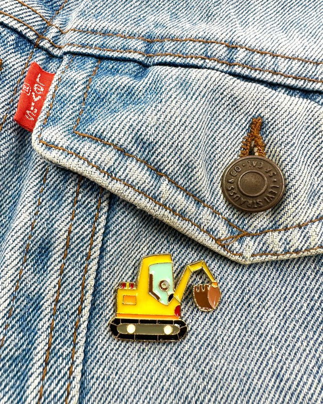Excavator Pin - Unique Gift for Construction Enthusiasts
