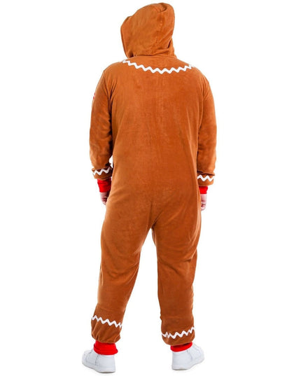 Men's Gingerbread Man Big and Tall Jumpsuit