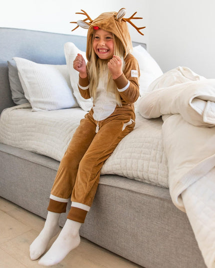 Girl's Rudolph Jumpsuit
