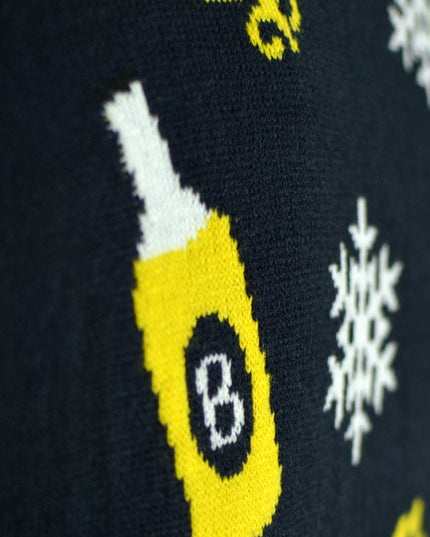 Women's LED Christmas Sweater with Santa and Beer