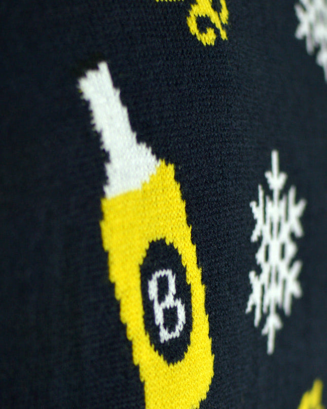 Women's LED Christmas Sweater with Santa and Beer