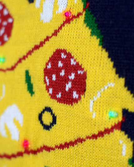 Women's LED Christmas Sweater featuring "Christmas Food"