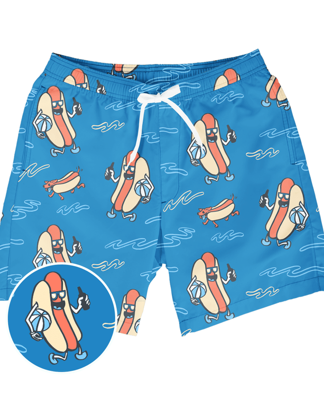 Hot Dog Diver Stretch Swim Trunks - 7.5" Inseam
