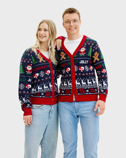 Jolly Cardigan for Women - Two-Sided Holiday Design