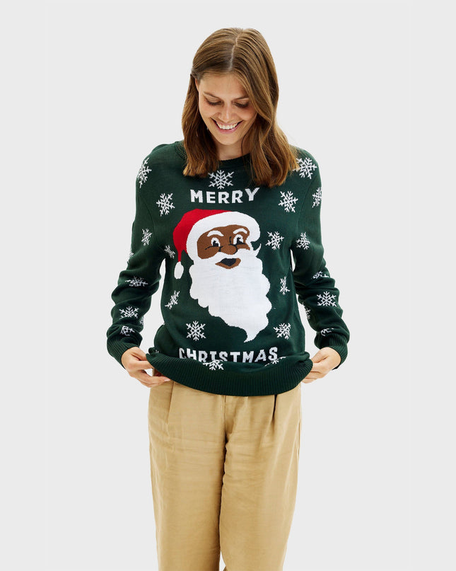 Merry Christmas Santa Sweater for Women