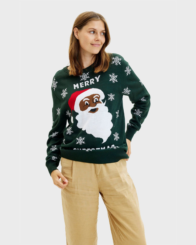 Merry Christmas Santa Sweater for Women