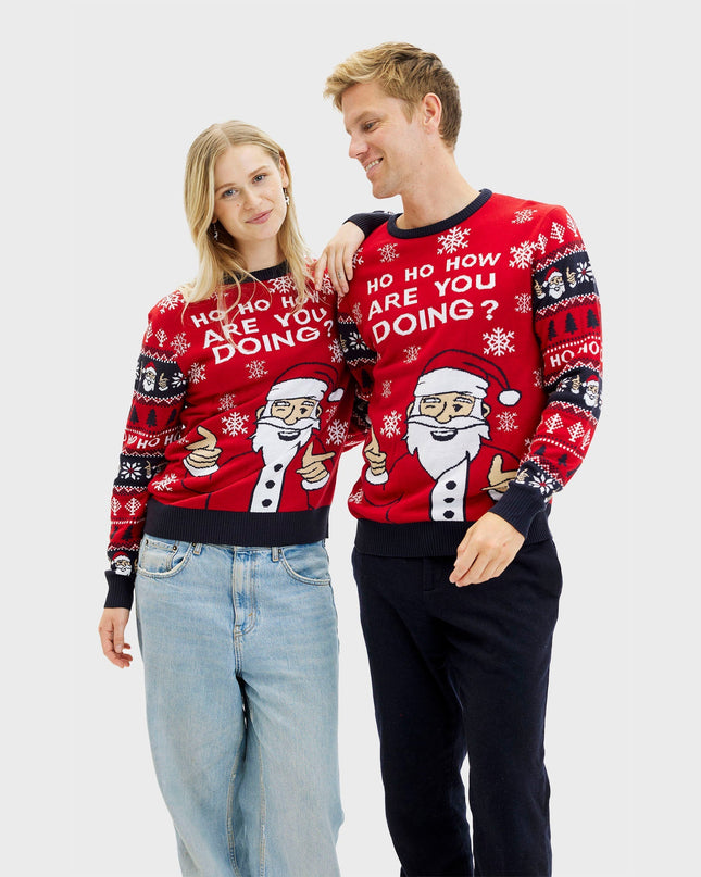 Ho Ho How You Doin' Christmas Sweater - Men