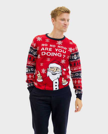 Ho Ho How You Doin' Christmas Sweater - Men