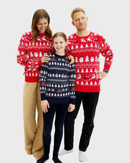 Stylish Red Christmas Sweater - Men