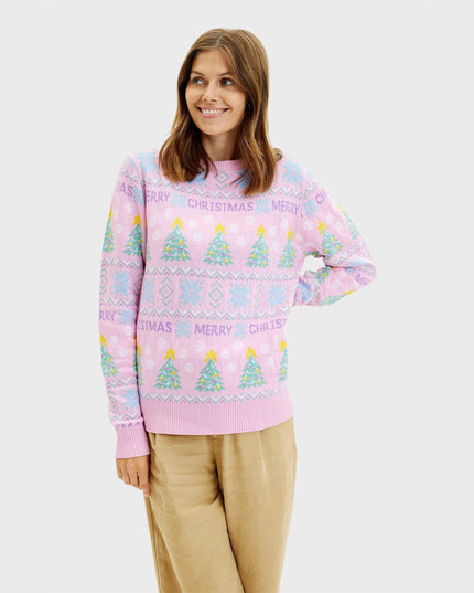Pink Christmas Sweater for Women