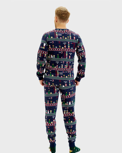 Vintage Gamer Christmas Pajamas for Men