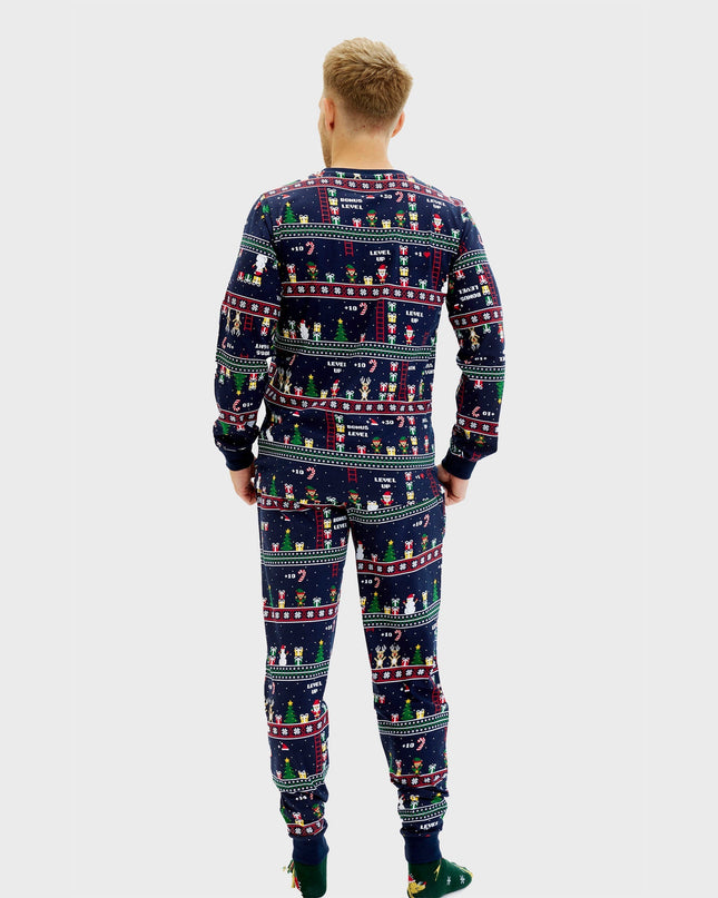 Vintage Gamer Christmas Pajamas for Men