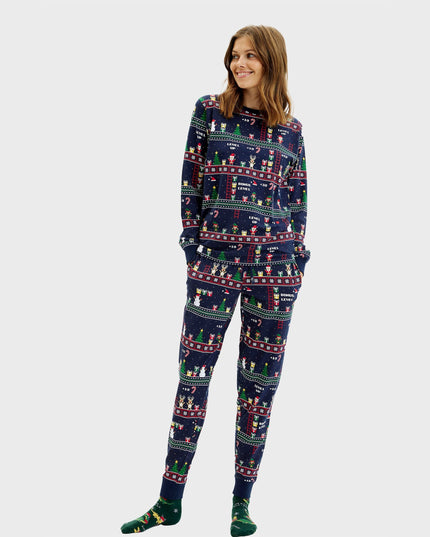 Vintage Gamer Christmas Pajamas for Women
