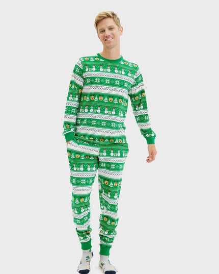 Men's Ultimate Green Christmas Pajamas