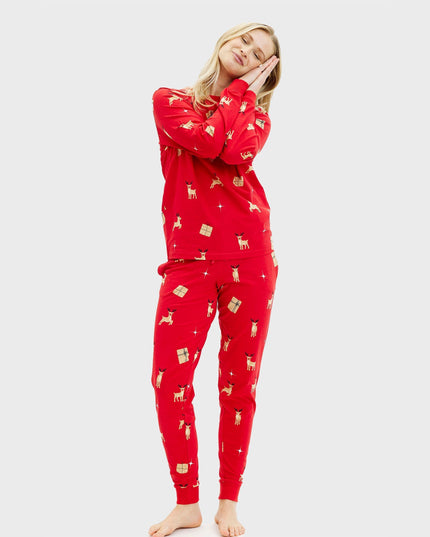 Elegant Red Christmas Pajamas for Women