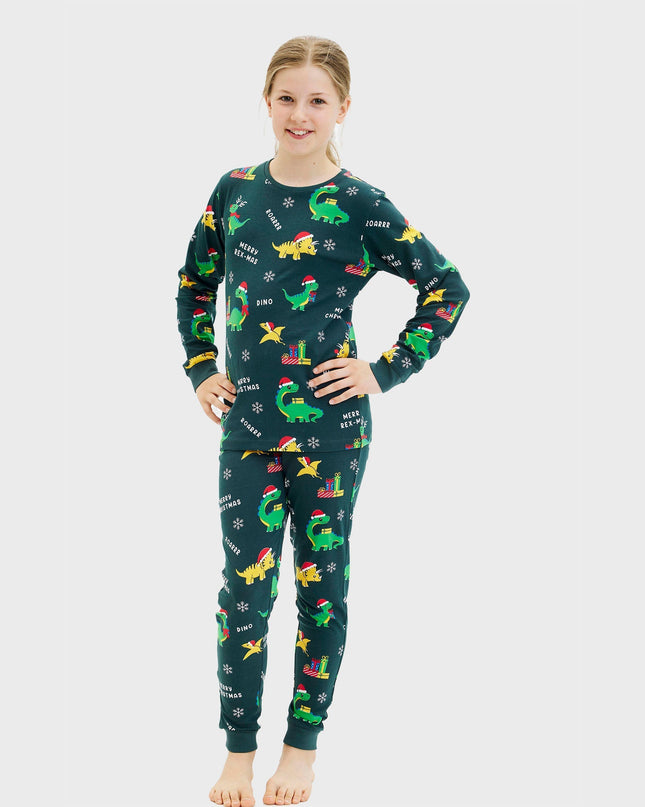 Dino Christmas Pajamas for Kids - Family Holiday Fun