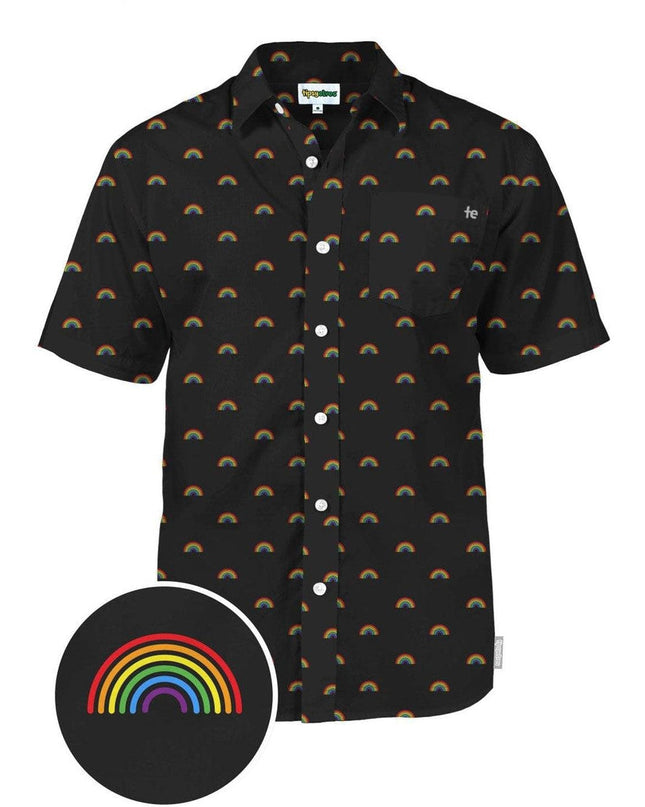 Black Rainbow All The Way Button Down Shirt