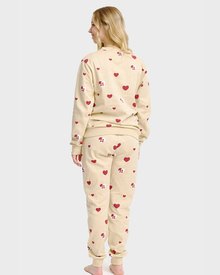 Christmas Heart Sweatset for Women - Cozy Family Outfit