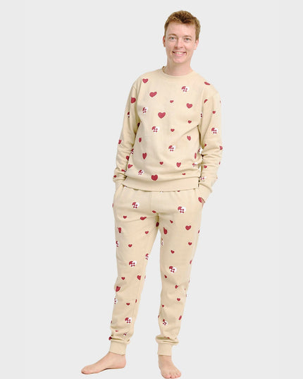 Christmas Heart Sweatset for Men - Comfortable Holiday Wear