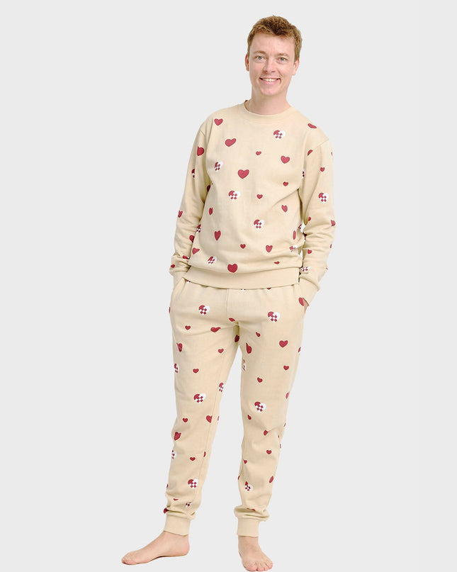 Christmas Heart Sweatset for Men - Comfortable Holiday Wear