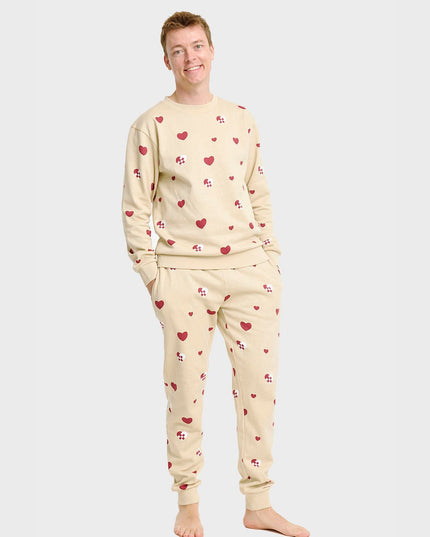 Christmas Heart Sweatset for Men - Comfortable Holiday Wear