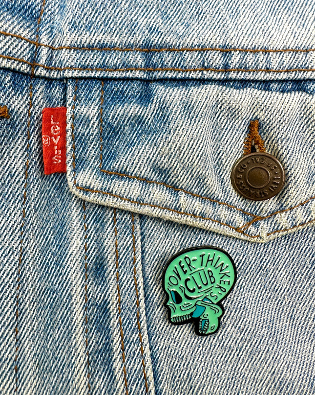 Over-Thinkers Club Pin Badge | Tags: Accessories