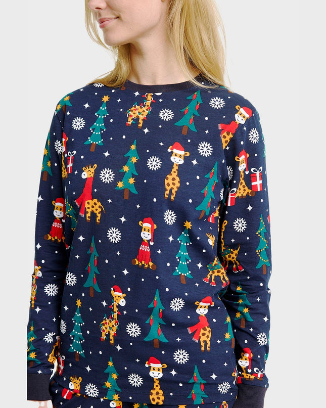 Giraffe Christmas Pajamas for Women