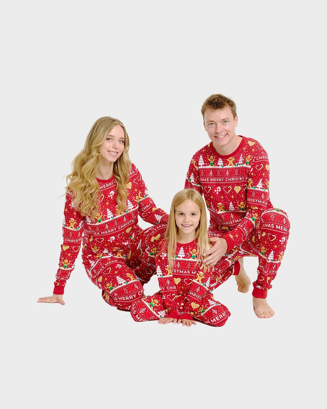 Red Christmas Cookie Pajamas for Kids