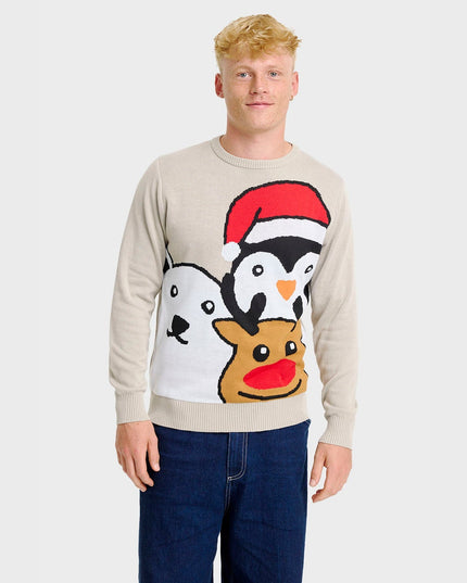 Animal Christmas Sweater - Men