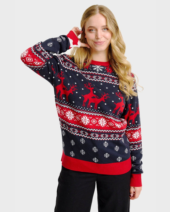 Cheeky Reindeer Christmas Sweater - Women's