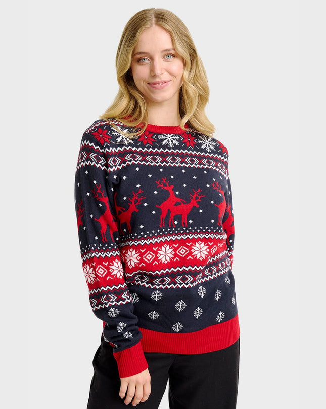 Cheeky Reindeer Christmas Sweater - Women's