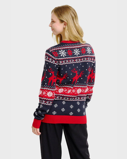 Cheeky Reindeer Christmas Sweater - Women's