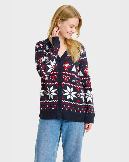 Santa's Christmas Cardigan for Women