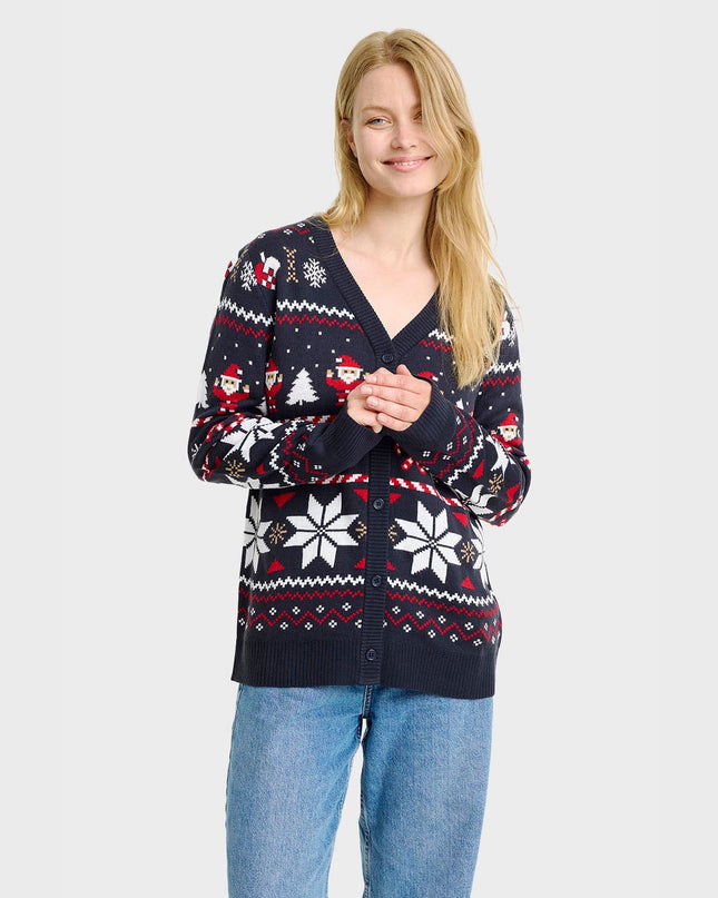 Women's Santa Christmas Cardigan
