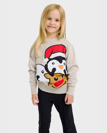 Animal Christmas Sweater - Kids
