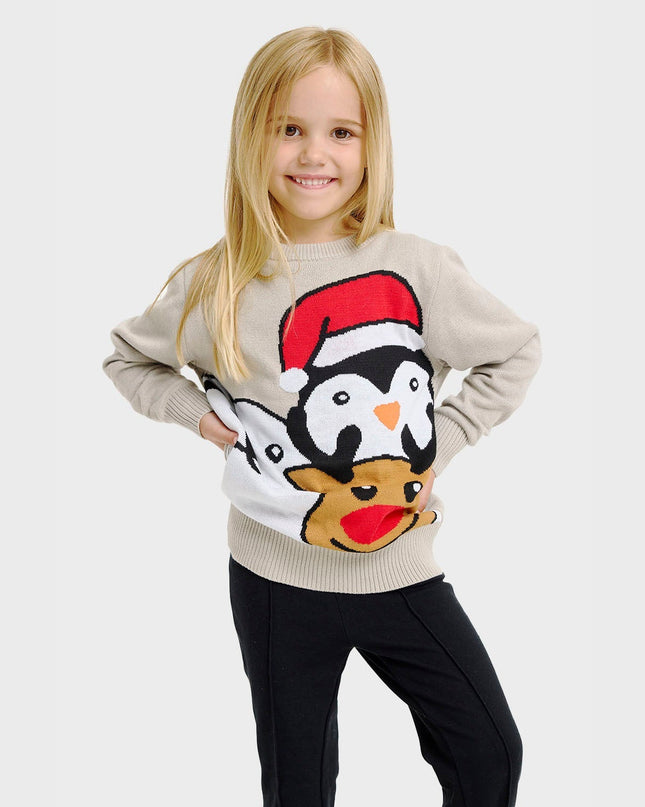 Animal Christmas Sweater - Kids