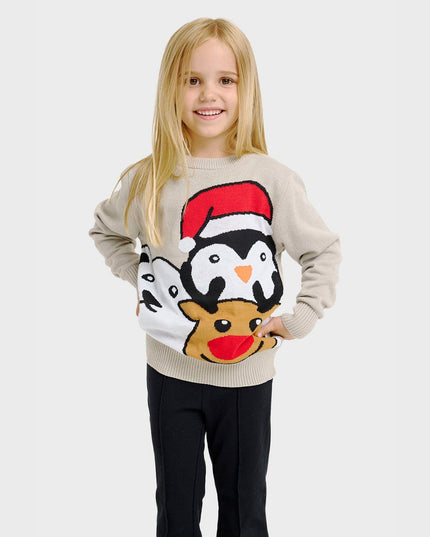 Animal Christmas Sweater - Kids