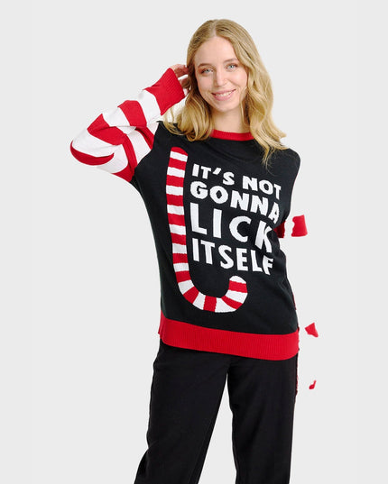 Women's Candy Cane Christmas Sweater