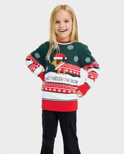 Dashing Around Christmas Sweater - Kids