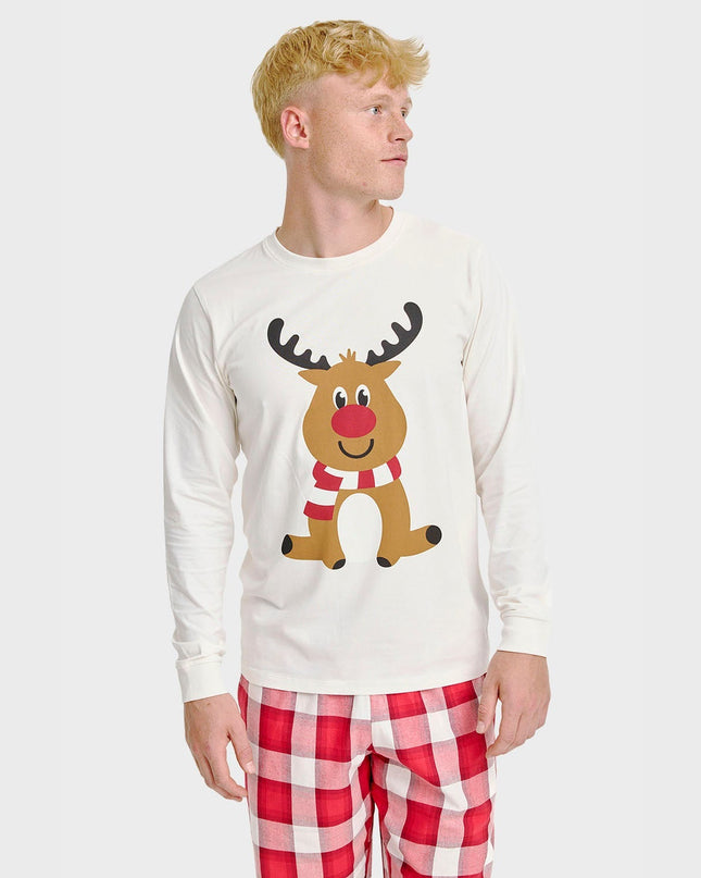 Reindeer Pajama Top for Men - Holiday Collection