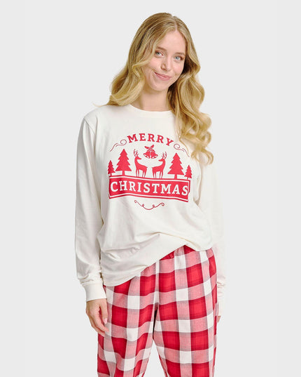 Merry Christmas Pajama Top for Women - Seasonal Essentials